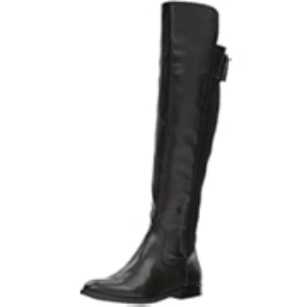 Calvin Klein PRIYA Black Cow Leather Boots 5.5 - Picture 10 of 10